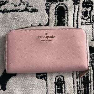 Kate Spade Blush Pink Zip Wallet
